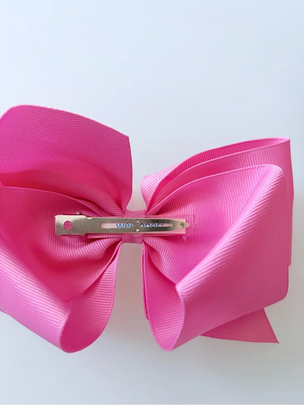 Wee Ones Ribbon Hair Bows - Pink, Hot Pink & Black 3pcs